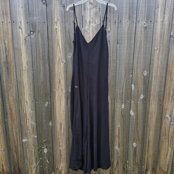 Lulus Heatwave Black Wide-Leg Swim Cover-Up Jumpsuit Size Small - Picture 3 of 10